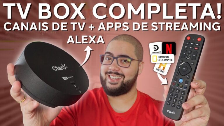 TV POR ASSINATURA + APPS DE STREAMING + Alexa! Tudo em um aparelho! Claro Box TV