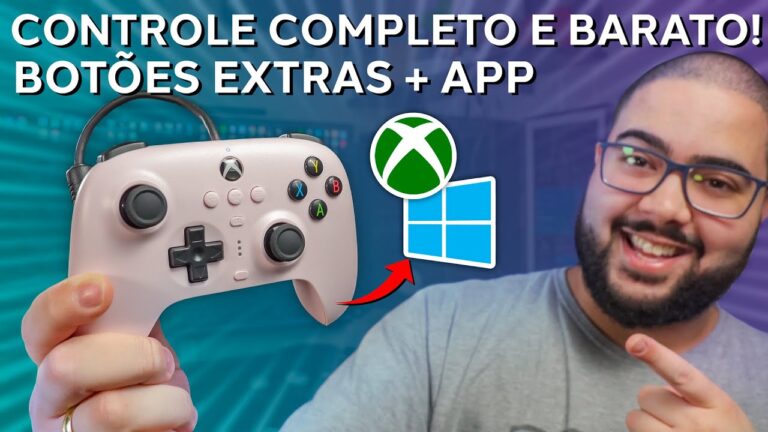 O Melhor Controle pelo Preço! Excelente Qualidade! Software Personalizado e Botões Extras! 8Bitdo